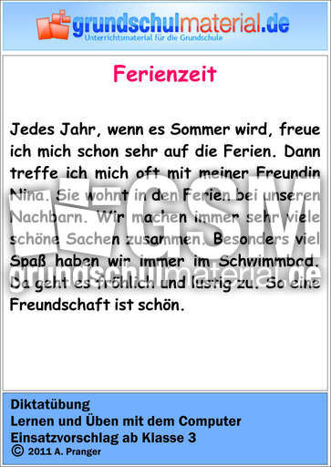Diktat - Ferienzeit.zip